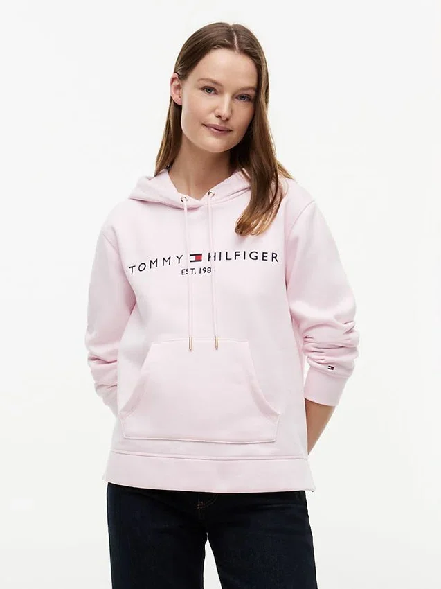 Tommy Logo Fleece Hoodie Tommy Logo Fleece Hoodie