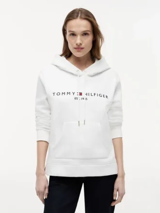 Tommy Logo Fleece Hoodie
