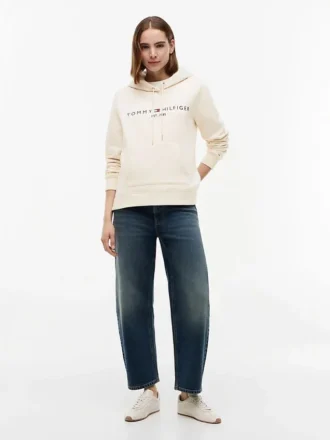 Tommy Logo Fleece Hoodie