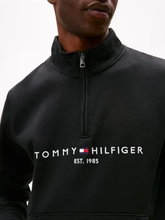 Tommy Logo Quarter-Zip Sweatshirt