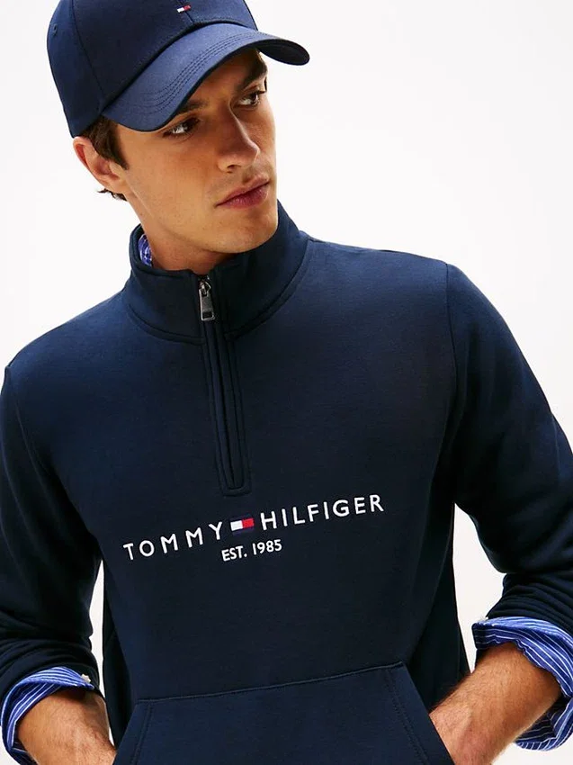 Tommy Logo Quarter-Zip Sweatshirt Tommy Logo Quarter-Zip Sweatshirt