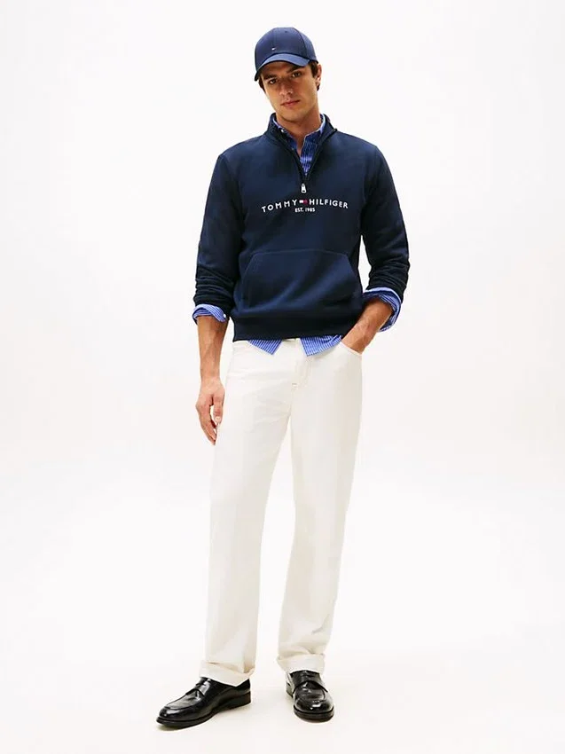 Tommy Logo Quarter-Zip Sweatshirt Tommy Logo Quarter-Zip Sweatshirt