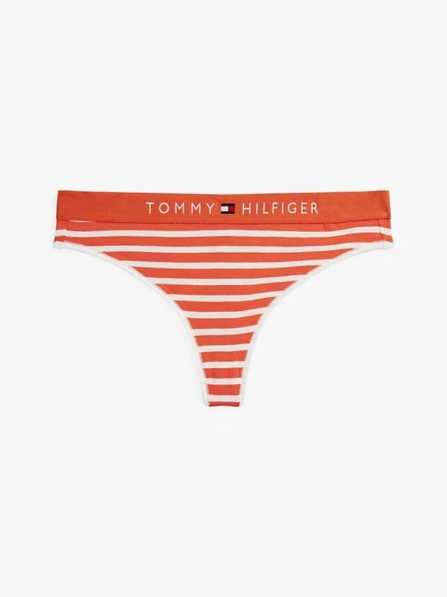 Tommy Logo Stretch Cotton Thong Tommy Logo Stretch Cotton Thong