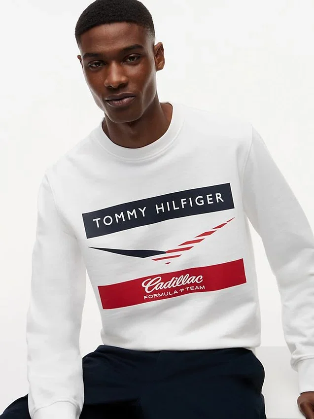 Tommy x Cadillac F1® Team Chevron Sweatshirt Tommy x Cadillac F1® Team Chevron Sweatshirt