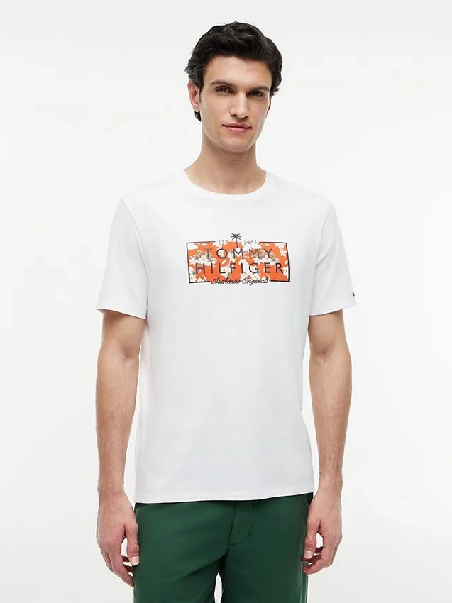 Tropical Floral Logo T-Shirt Tropical Floral Logo T-Shirt