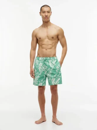 Tropical Print 7″ Swim Trunk