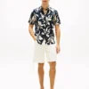 Tropical Print Cotton-Linen Blend Shirt Tropical Print Cotton-Linen Blend Shirt