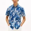 Tropical Print Linen-Blend Shirt Tropical Print Linen-Blend Shirt