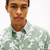 Tropical Print Linen-Blend Shirt Tropical Print Linen-Blend Shirt