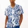 Tropical Print Linen Camp Shirt Tropical Print Linen Camp Shirt