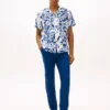 Tropical Print Linen Camp Shirt Tropical Print Linen Camp Shirt