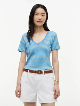 V-Neck Striped Favorite T-Shirt
