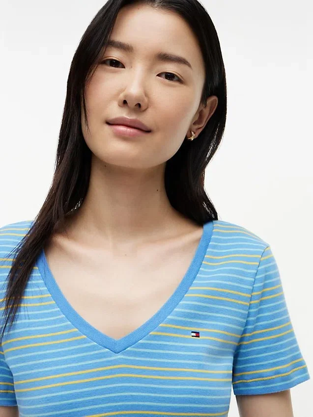 V-Neck Striped Favorite T-Shirt V-Neck Striped Favorite T-Shirt