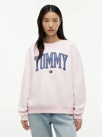Varsity Tommy Logo Crewneck Sweatshirt