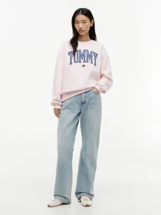 Varsity Tommy Logo Crewneck Sweatshirt