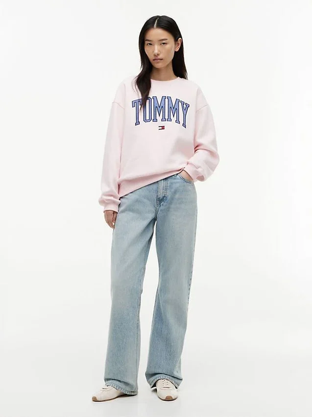 Varsity Tommy Logo Crewneck Sweatshirt Varsity Tommy Logo Crewneck Sweatshirt