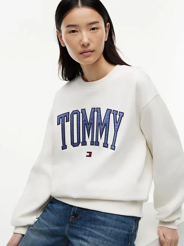 Varsity Tommy Logo Crewneck Sweatshirt Varsity Tommy Logo Crewneck Sweatshirt
