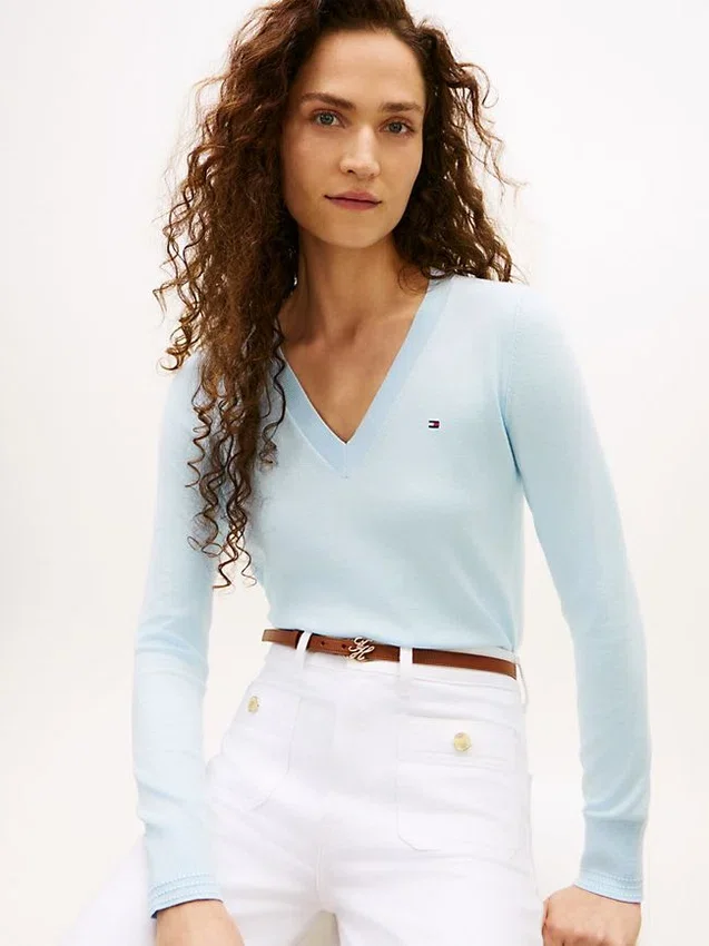 Viscose-Blend V-Neck Sweater Viscose-Blend V-Neck Sweater