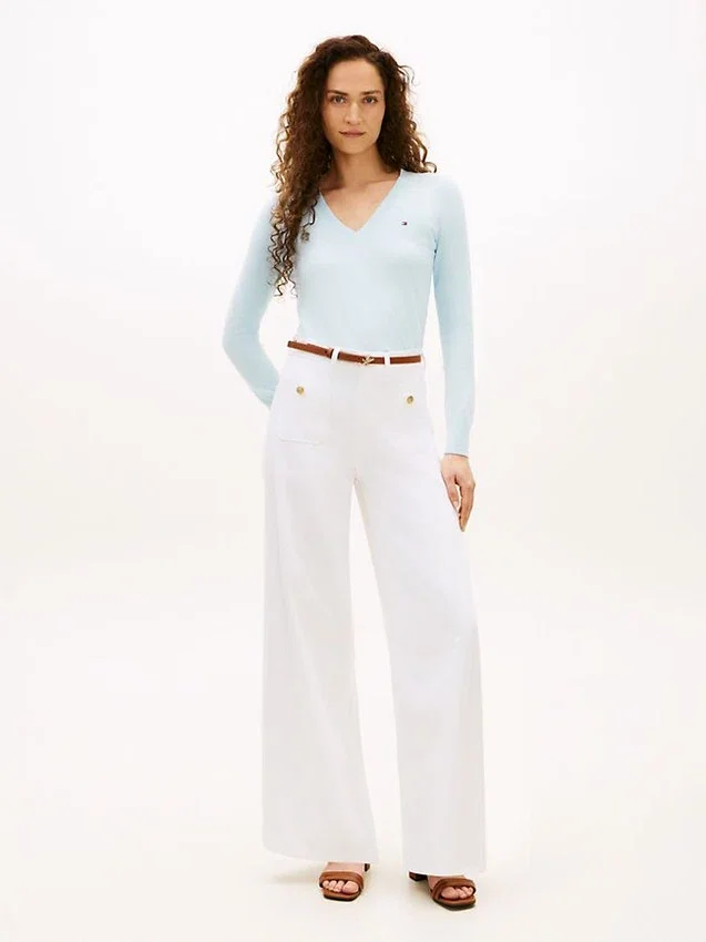 Viscose-Blend V-Neck Sweater Viscose-Blend V-Neck Sweater