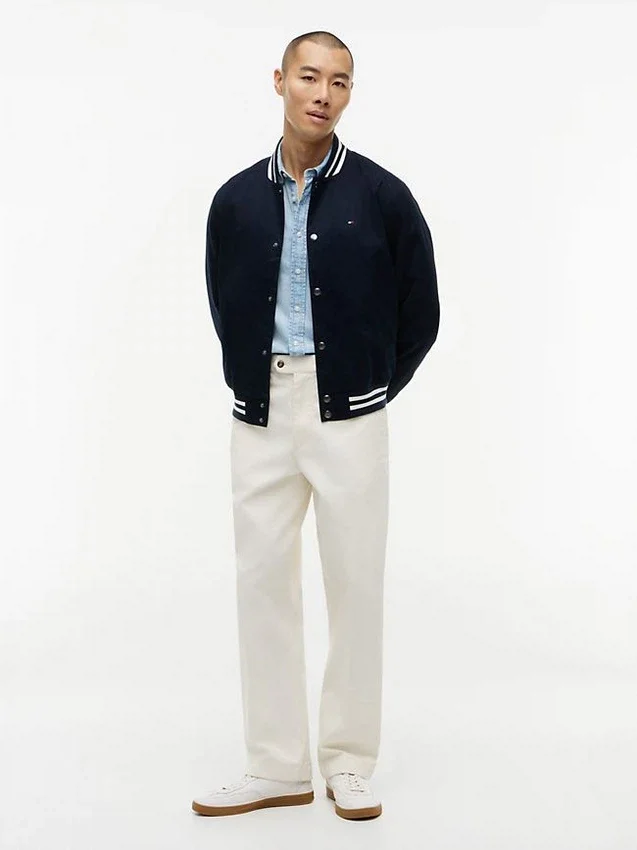 Water-Repellent Flag Logo Varsity Jacket Water-Repellent Flag Logo Varsity Jacket