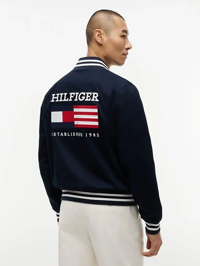 Water-Repellent Flag Logo Varsity Jacket Water-Repellent Flag Logo Varsity Jacket