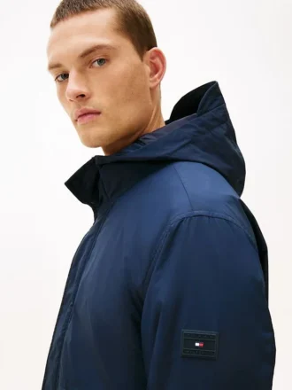 Water-Repellent Packable Hooded Jacket