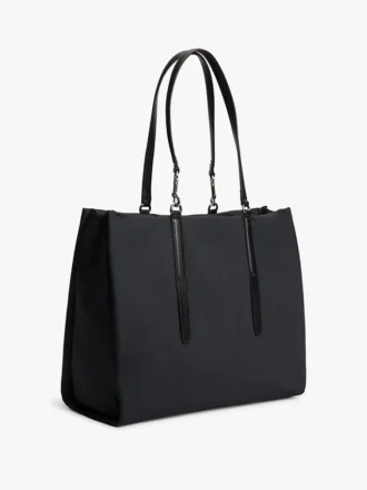 Water-Repellent Script Monogram Tote Bag