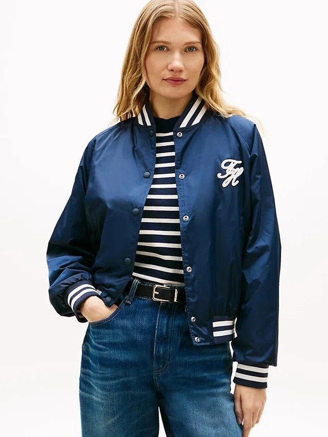 Water-Repellent Varsity Bomber Jacket Water-Repellent Varsity Bomber Jacket