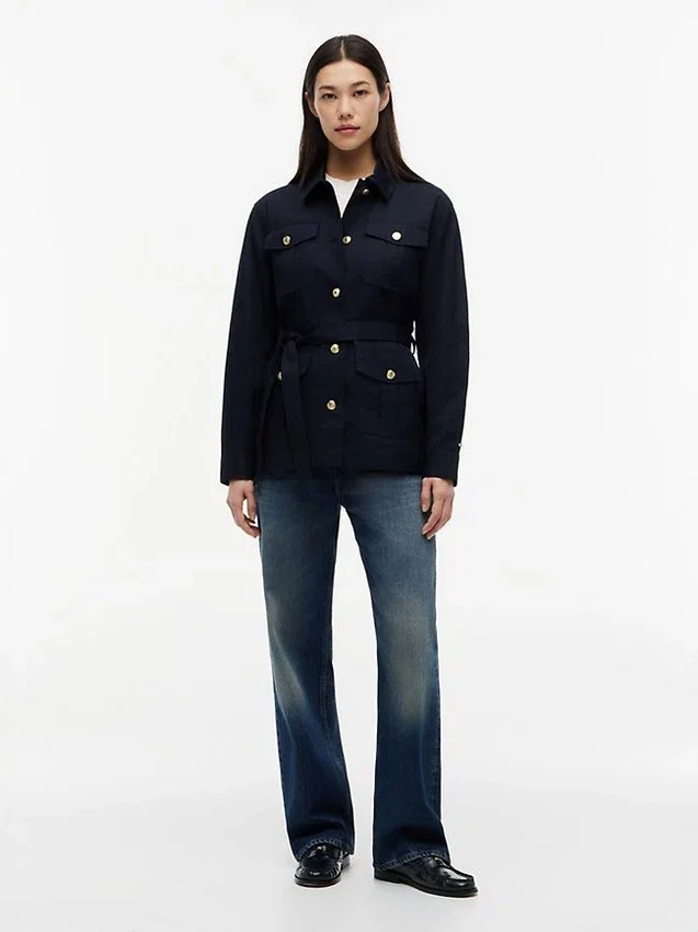 Water-Resistant Belted Utility Jacket Water-Resistant Belted Utility Jacket