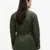 Water-Resistant Belted Utility Jacket