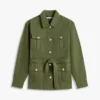 Water-Resistant Belted Utility Jacket