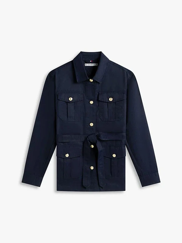 Water-Resistant Belted Utility Jacket Water-Resistant Belted Utility Jacket