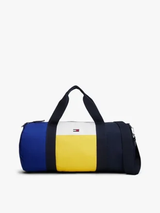 Water-Resistant Colorblock Duffle Bag