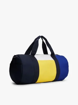 Water-Resistant Colorblock Duffle Bag