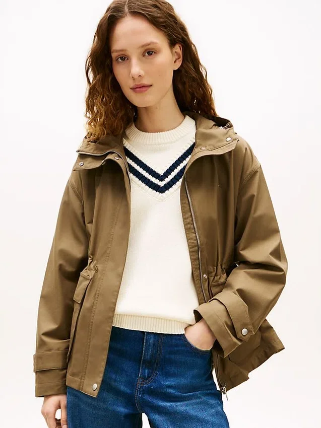 Water-Resistant Hooded Short Parka Water-Resistant Hooded Short Parka