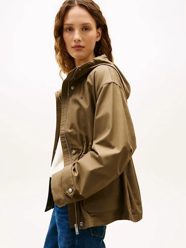 Water-Resistant Hooded Short Parka Water-Resistant Hooded Short Parka
