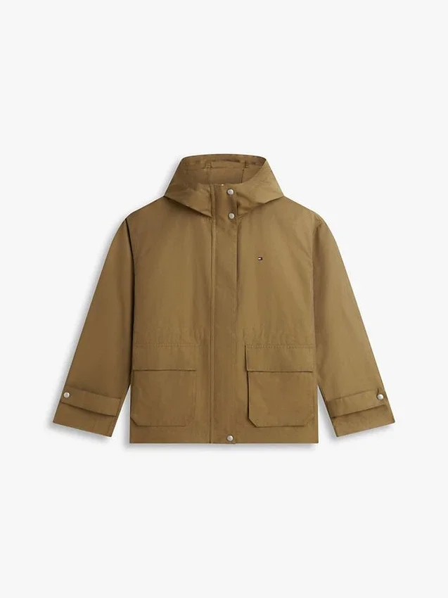 Water-Resistant Hooded Short Parka Water-Resistant Hooded Short Parka