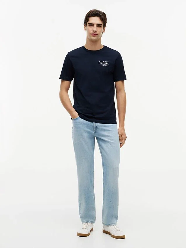 Wavy Flag Back Logo T-Shirt Wavy Flag Back Logo T-Shirt