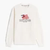 Wavy Flag Logo Crewneck Sweatshirt Wavy Flag Logo Crewneck Sweatshirt