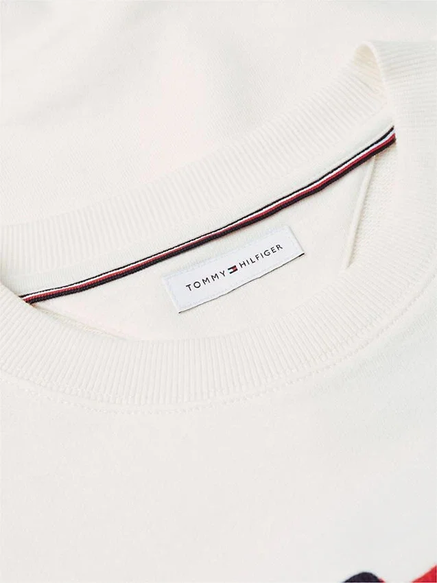 Wavy Flag Logo Crewneck Sweatshirt Wavy Flag Logo Crewneck Sweatshirt