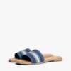 Webbing Logo Denim Slide Sandal Webbing Logo Denim Slide Sandal