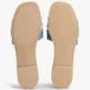 Webbing Logo Denim Slide Sandal Webbing Logo Denim Slide Sandal