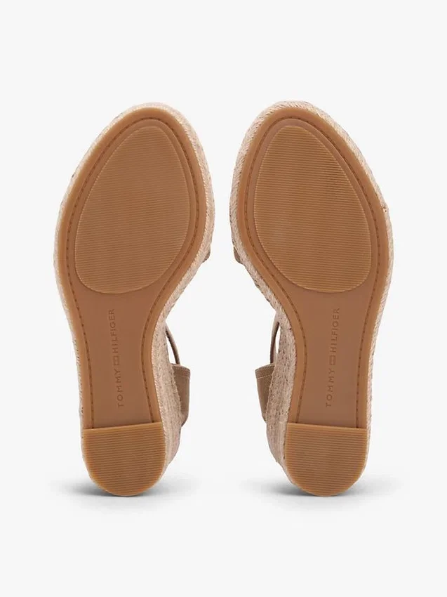 Webbing Logo Denim Wedge Espadrille Webbing Logo Denim Wedge Espadrille