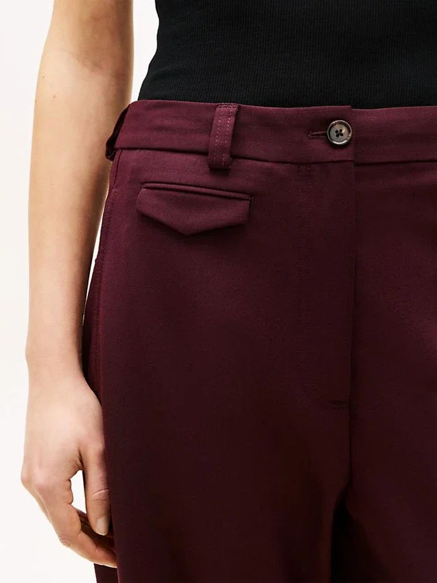Wool-Blend Loose Straight Pant Wool-Blend Loose Straight Pant