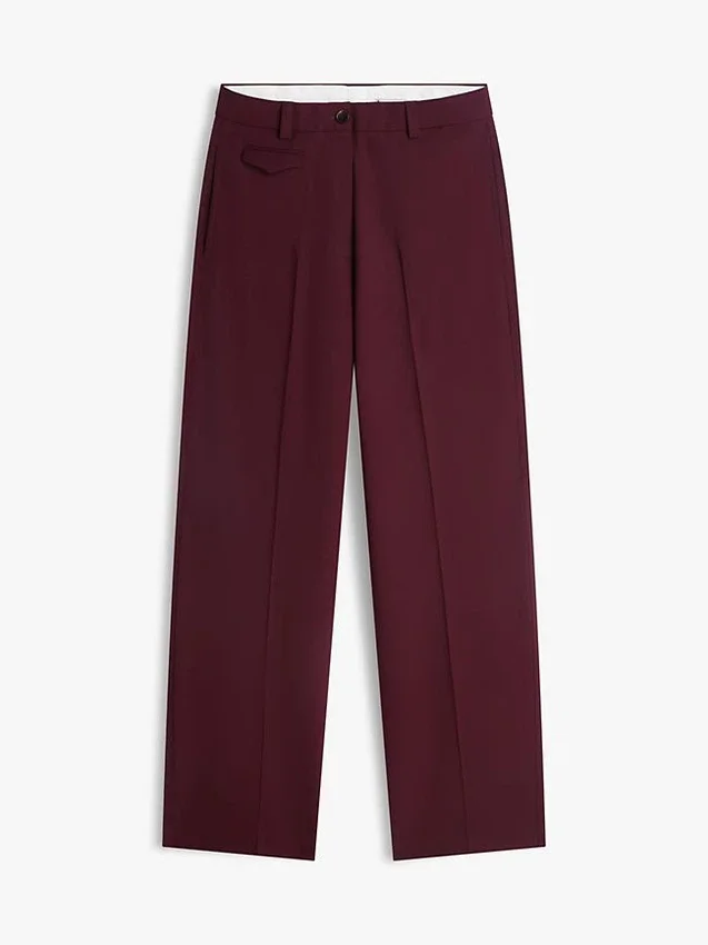 Wool-Blend Loose Straight Pant Wool-Blend Loose Straight Pant