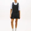Wool-Blend Pleated Mini Dress