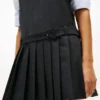 Wool-Blend Pleated Mini Dress