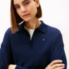 Wool-Silk Blend Sweater Polo