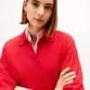 Wool-Silk Blend Sweater Polo