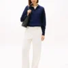 Wool-Silk Blend Sweater Polo